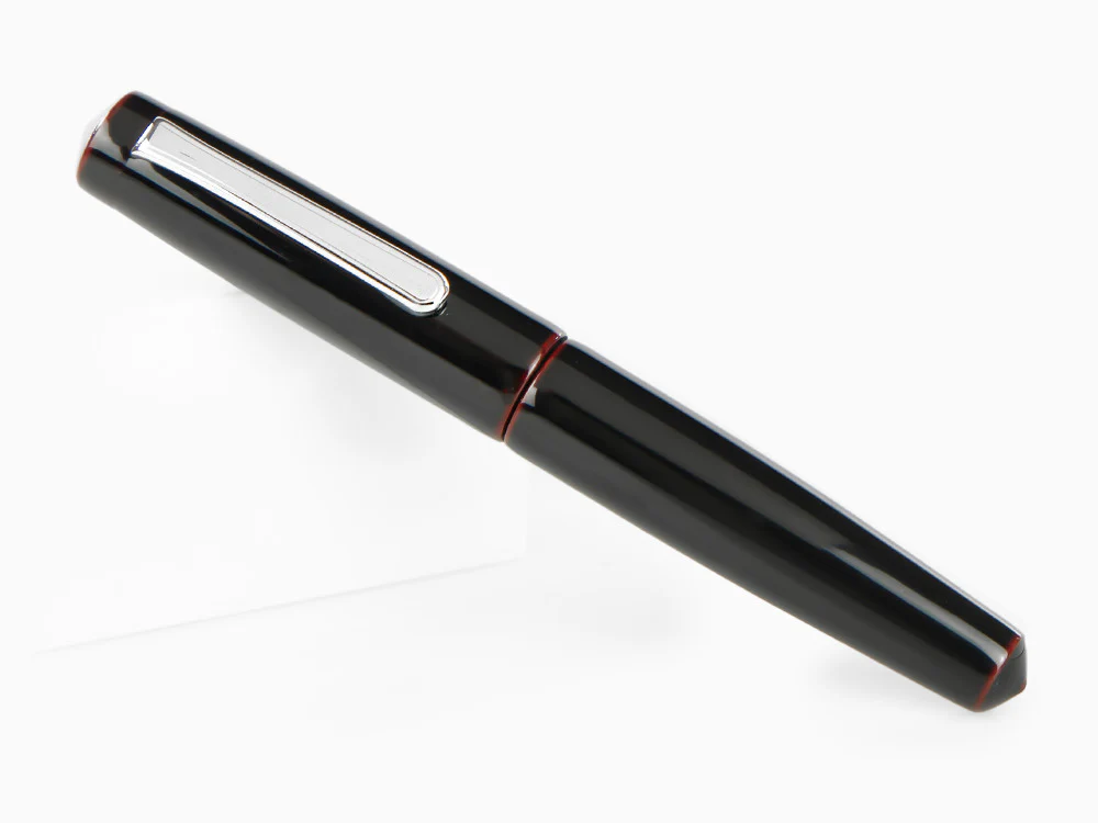 Nakaya Writer Fountain Pen Kuro-Tamenuri, Piccolo, Ebonite, Rhodium - Image 3