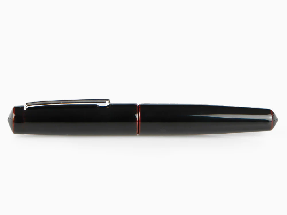 Nakaya Writer Fountain Pen Kuro-Tamenuri, Piccolo, Ebonite, Rhodium - Image 9