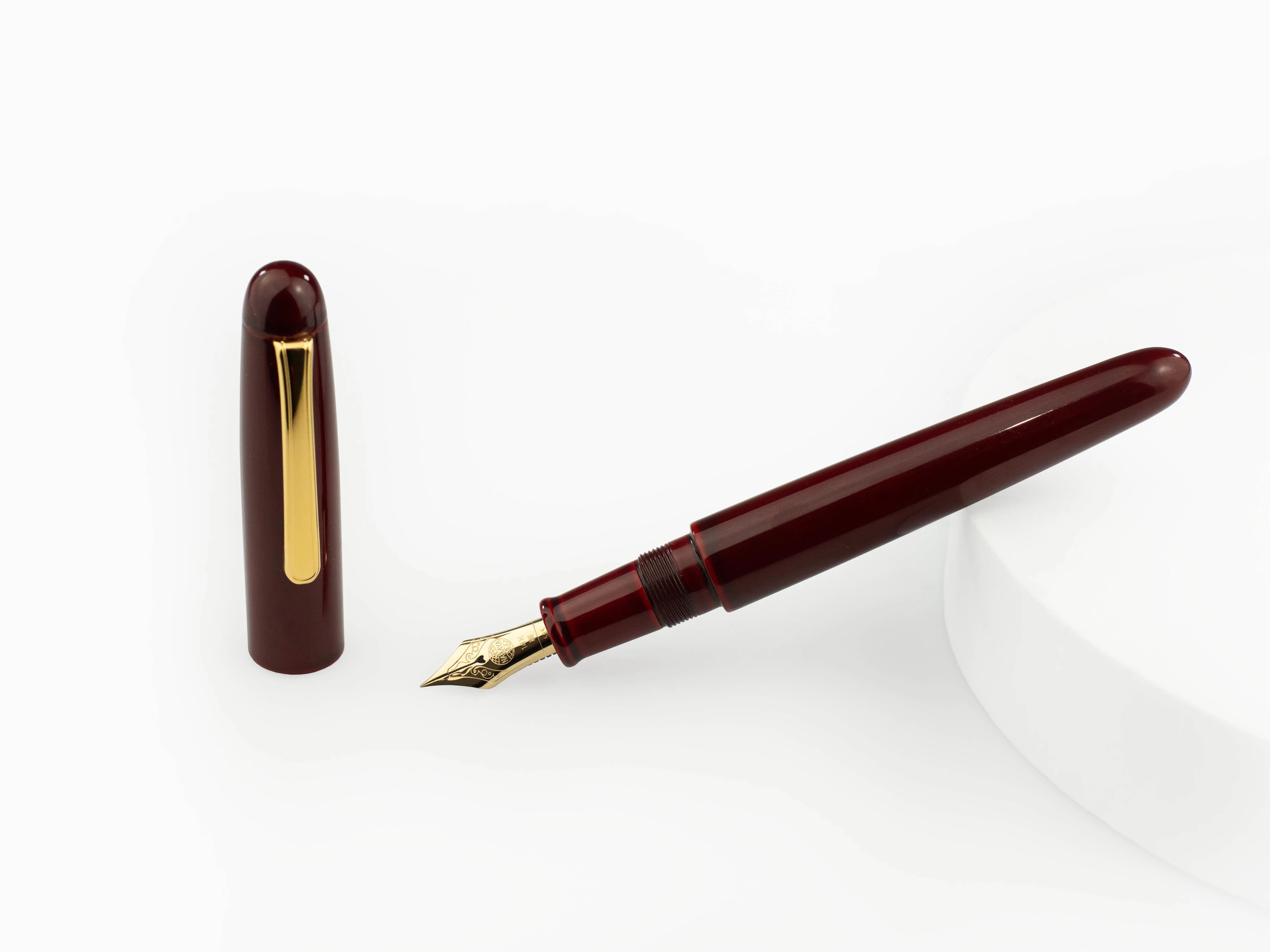 Nakaya Writer Fountain Pen Portable, Aka Tamenuri, Urushi, Metal - Image 2