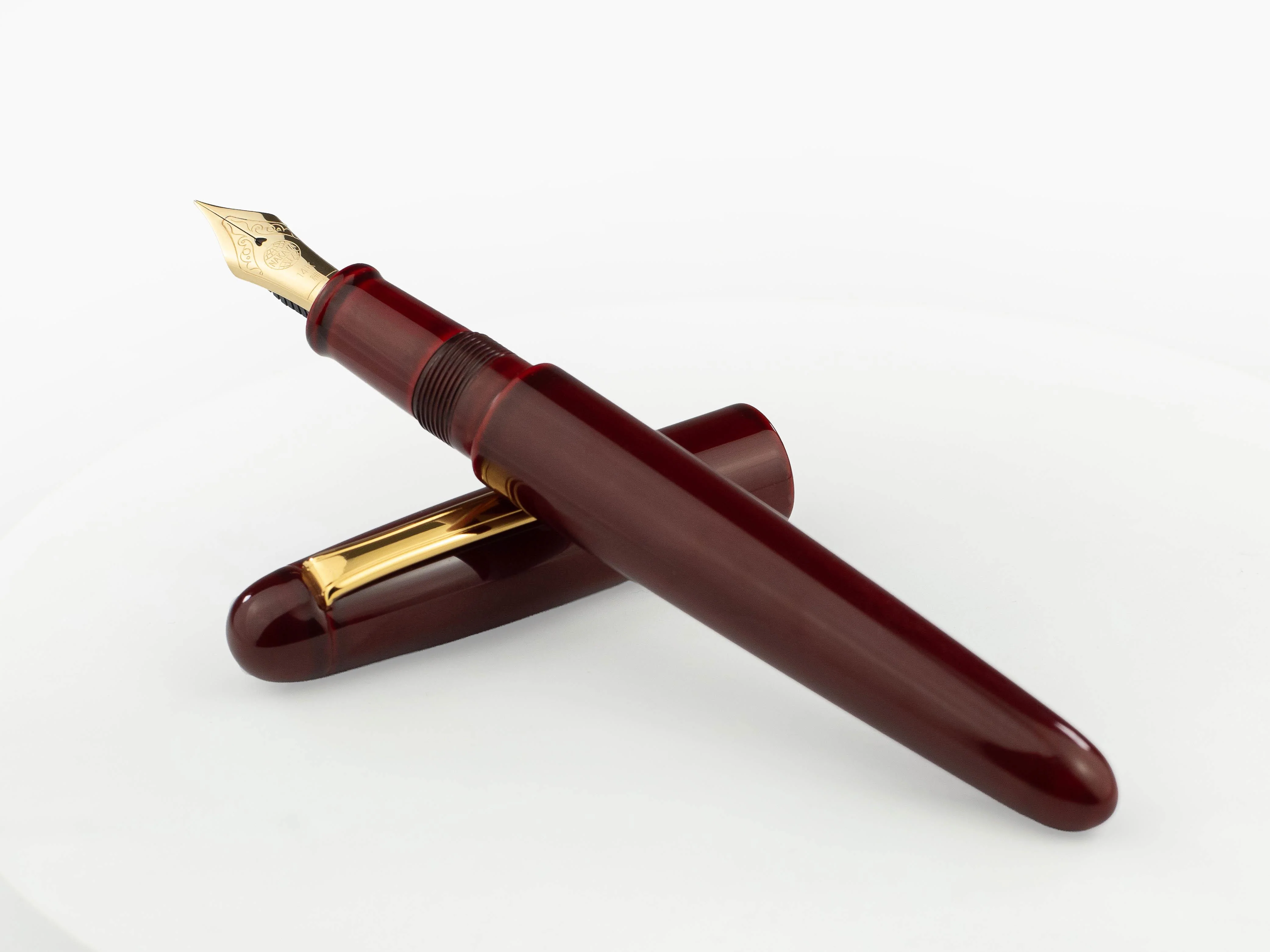 Nakaya Writer Fountain Pen Portable, Aka Tamenuri, Urushi, Metal - Image 8
