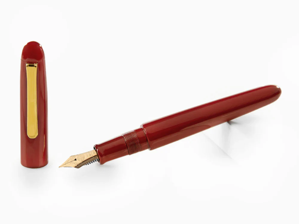 Nakaya Writer Fountain Pen Shu, Long, Ebonite and Urushi lacquer - Image 2