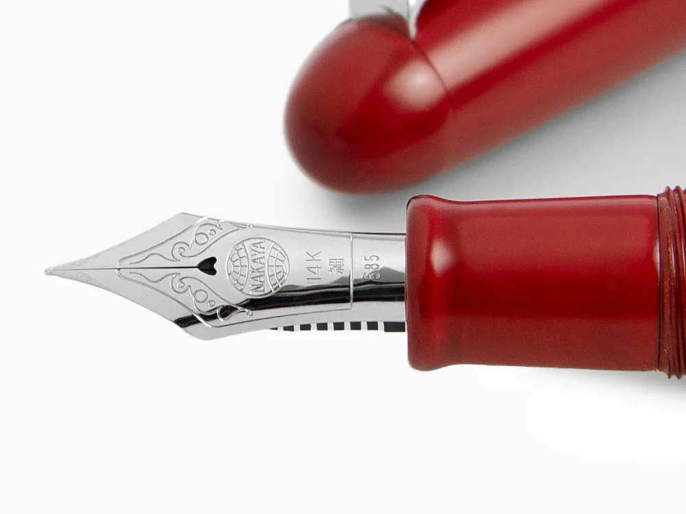 Nakaya Writer Fountain Pen Shu-nurippanashi, Portable, Rhodium plated - Image 5
