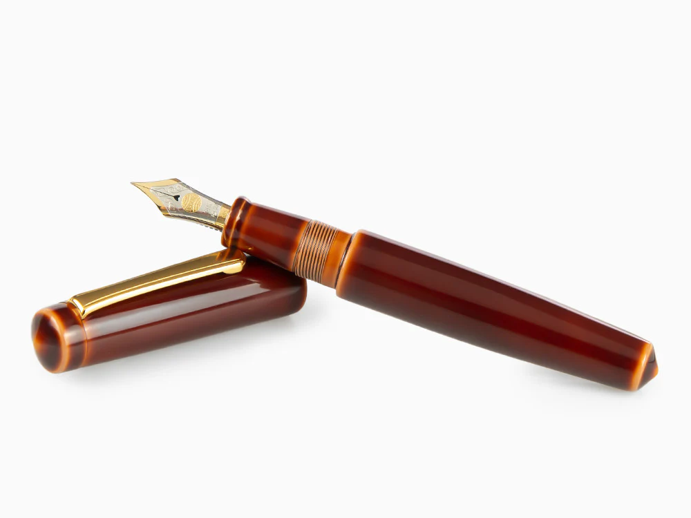 Nakaya Writer Fountain Pen Toki-Tamenuri, Piccolo, Ebonite, Two toned - Image 8