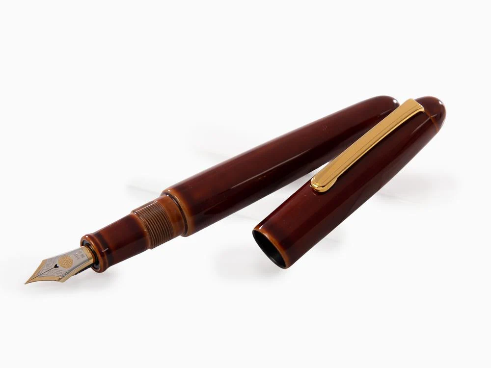 Nakaya Writer Fountain Pen Toki-Tamenuri, Portable, Ebonite, Bicolor nib - Image 4