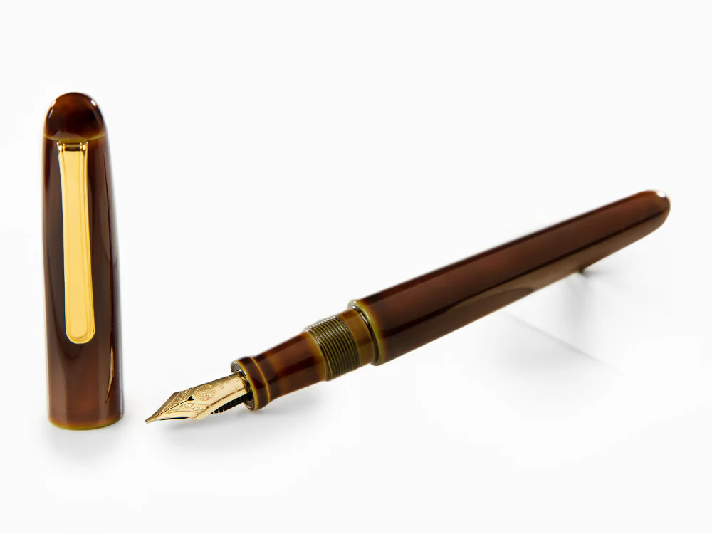 Nakaya Writer Heki-Tamenuri Fountain Pen, Portable, Urushi, Italic Nib - Image 2