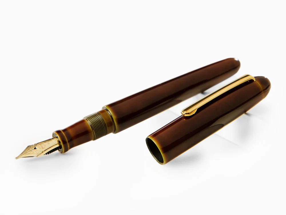 Nakaya Writer Heki-Tamenuri Fountain Pen, Portable, Urushi, Italic Nib - Image 4