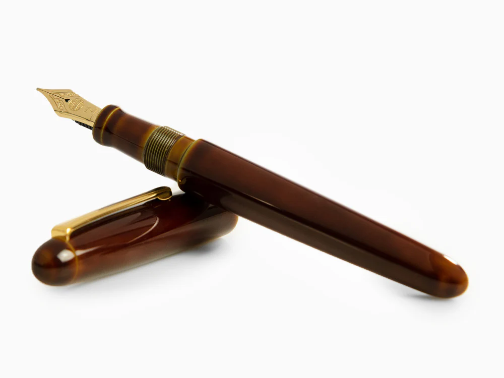 Nakaya Writer Heki-Tamenuri Fountain Pen, Portable, Urushi, Italic Nib - Image 8