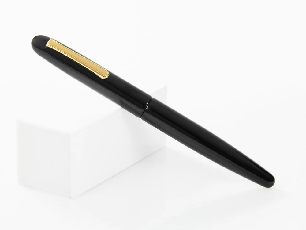 Nakaya Writer Kuro-Roiro Black Fountain Pen, Long, Ebonite - Image 3