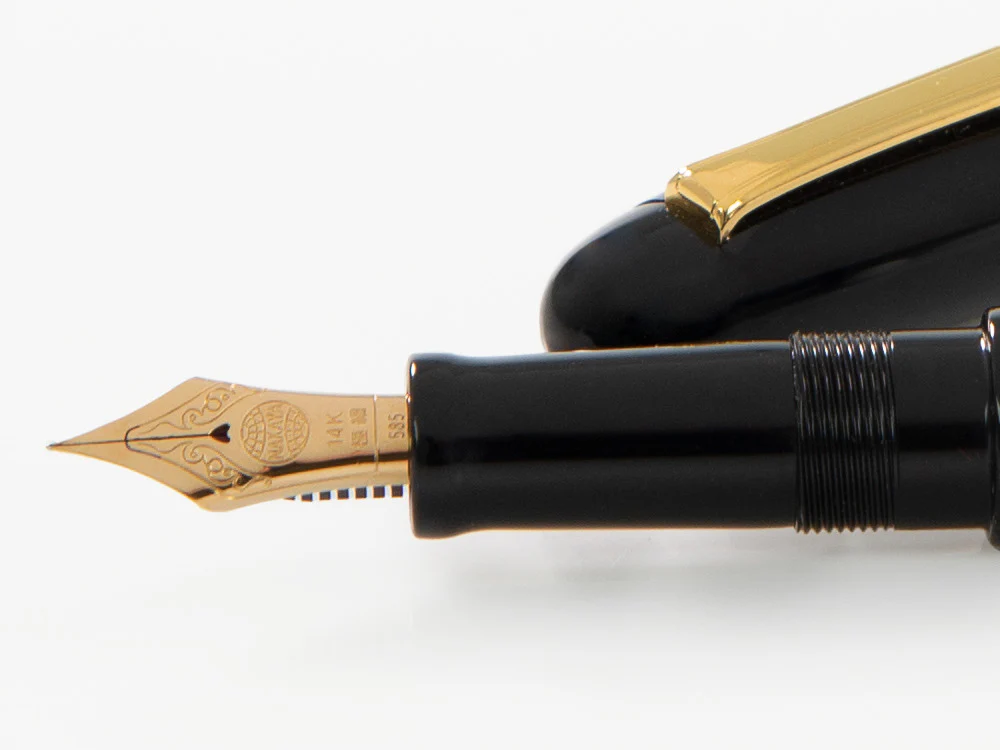 Nakaya Writer Kuro-Roiro Black Fountain Pen, Long, Ebonite - Image 5
