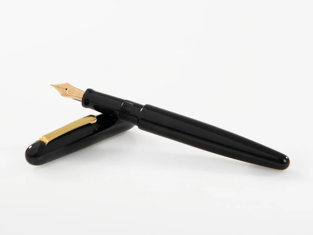 Nakaya Writer Kuro-Roiro Black Fountain Pen, Long, Ebonite - Image 8