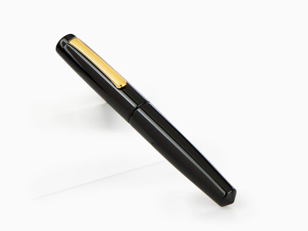 Nakaya Writer Kuro-Roiro Fountain Pen Black, Piccolo, Ebonite, Gold - Image 3