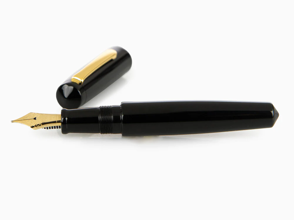 Nakaya Writer Kuro-Roiro Fountain Pen Black, Piccolo, Ebonite, Gold - Image 7