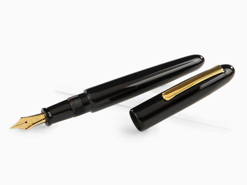 Nakaya Writer Kuro-Roiro Portable Fountain Pen, Ebonite - Image 4