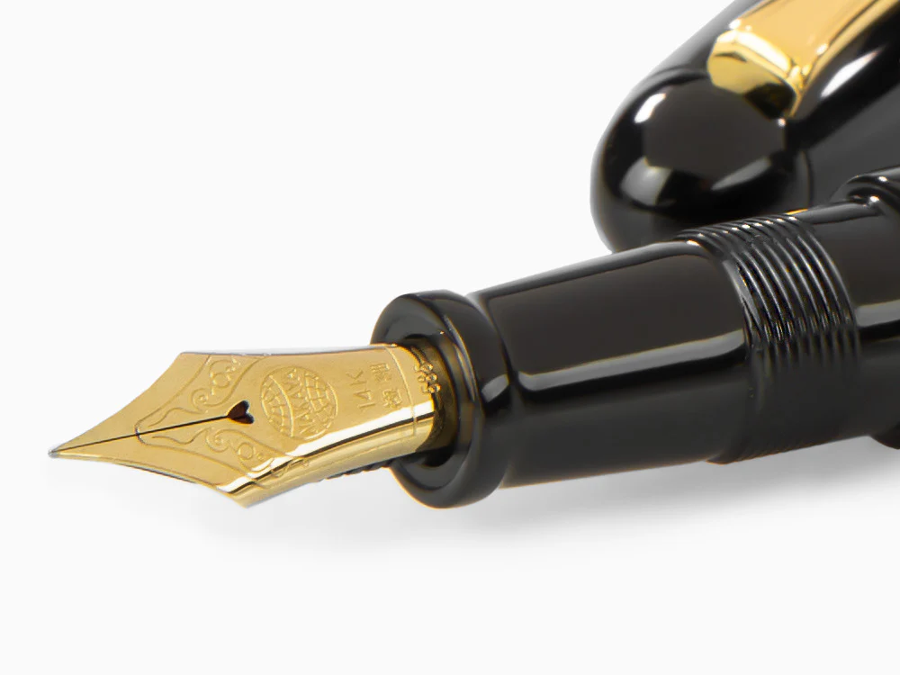 Nakaya Writer Kuro-Roiro Portable Fountain Pen, Ebonite - Image 5