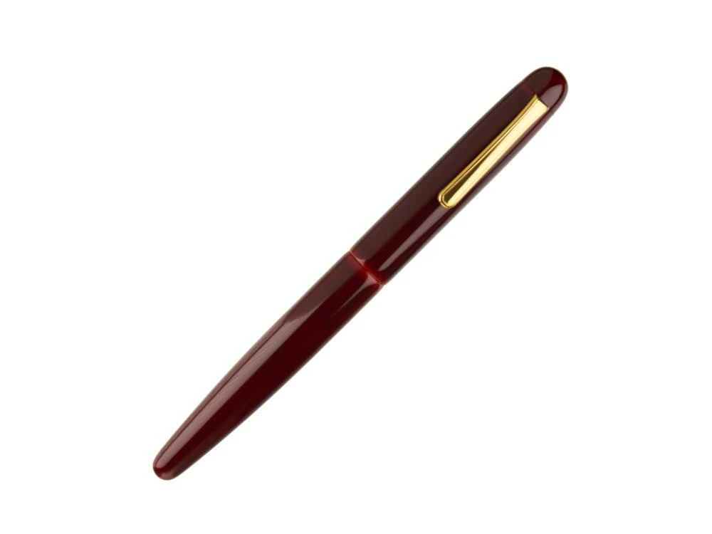 Nakaya Writer Long Fountain Pen, Aka Tamenuri, Urushi lacquer - Image 8