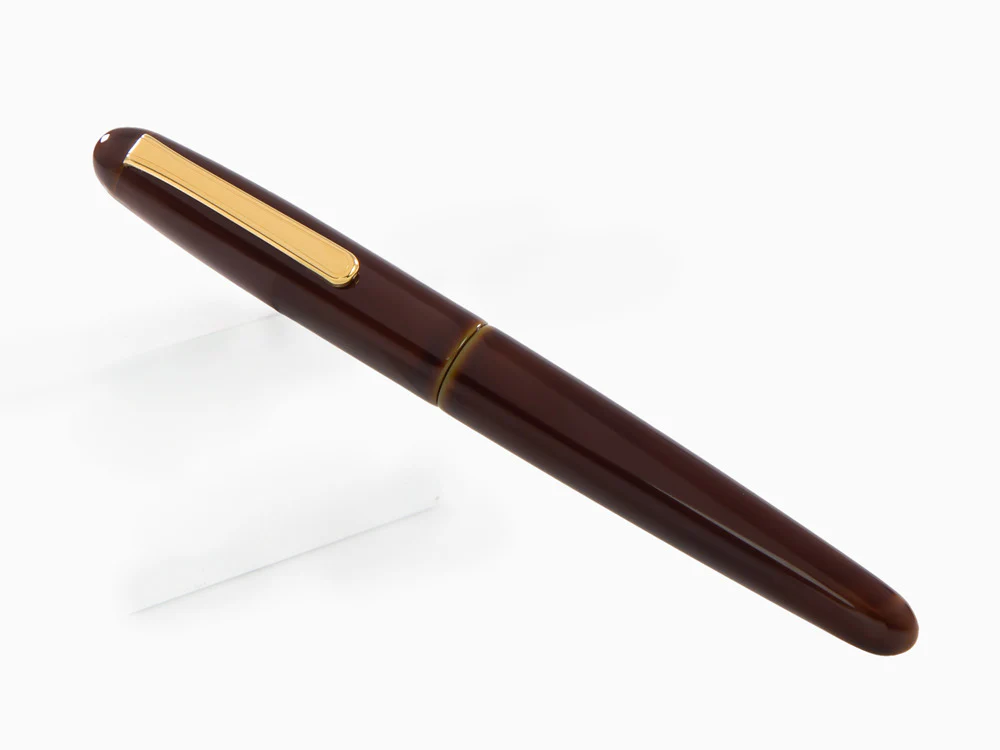 Nakaya Writer Long Fountain Pen, Heki Tamenuri, Ebonite / Urushi lacquer - Image 3