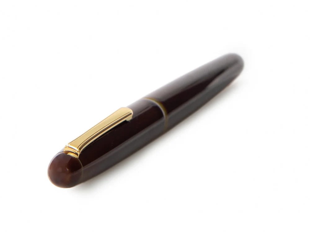 Nakaya Writer Long Fountain Pen, Heki Tamenuri, Ebonite / Urushi lacquer - Image 6