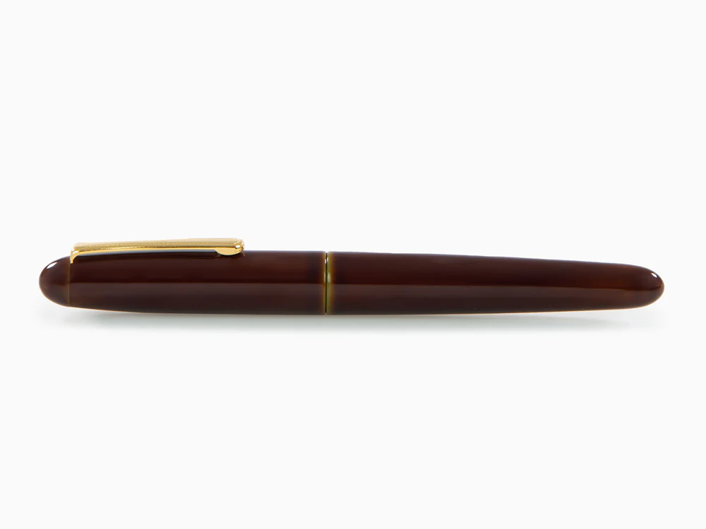 Nakaya Writer Long Fountain Pen, Heki Tamenuri, Ebonite / Urushi lacquer - Image 9