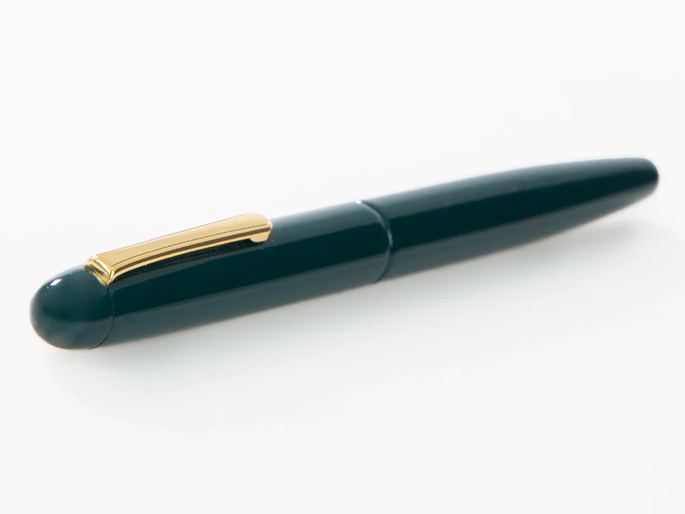 Nakaya Writer Long Fountain Pen Midori, Ebonite, Gold plated - Image 6