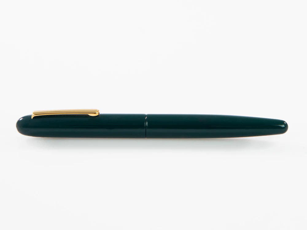 Nakaya Writer Long Fountain Pen Midori, Ebonite, Gold plated - Image 9