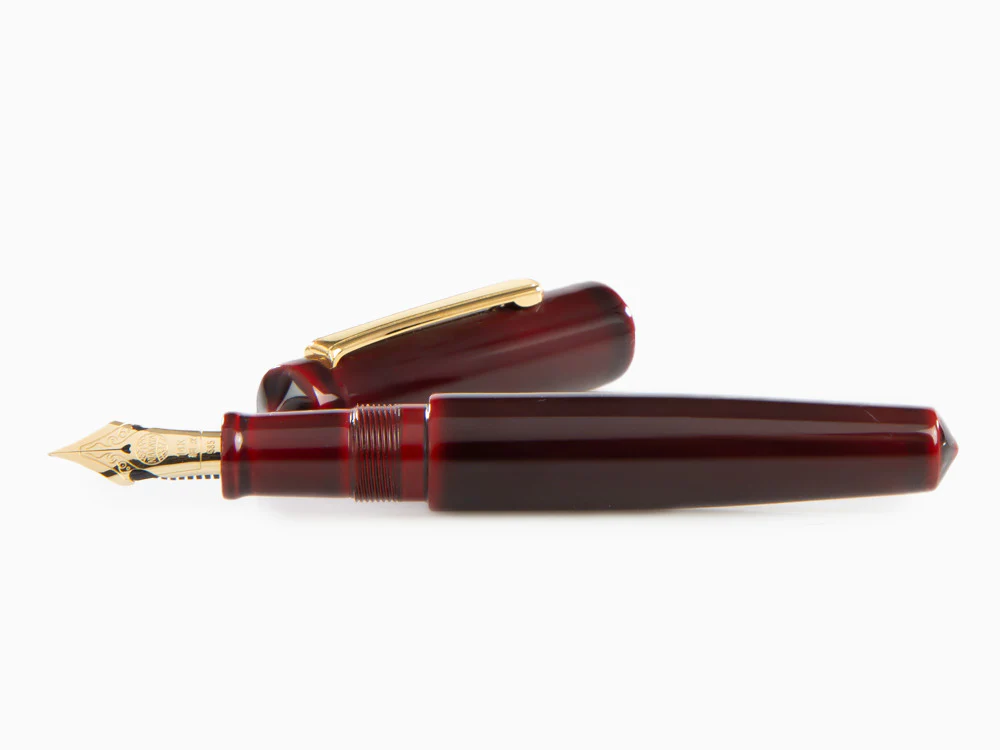 Nakaya Writer Nakaya Writer Piccolo Aka Tamenuri Fountain Pen, Elastic - Image 7
