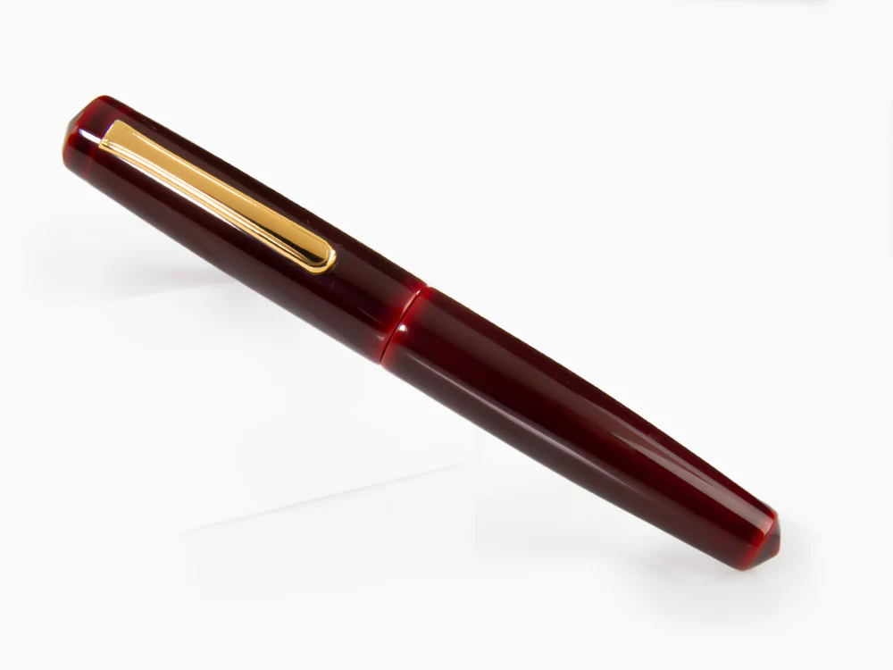 Nakaya Writer Piccolo Fountain Pen, Aka Tamenuri, Urushi lacquer - Image 3