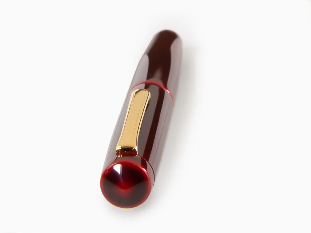 Nakaya Writer Piccolo Fountain Pen, Aka Tamenuri, Urushi lacquer - Image 6