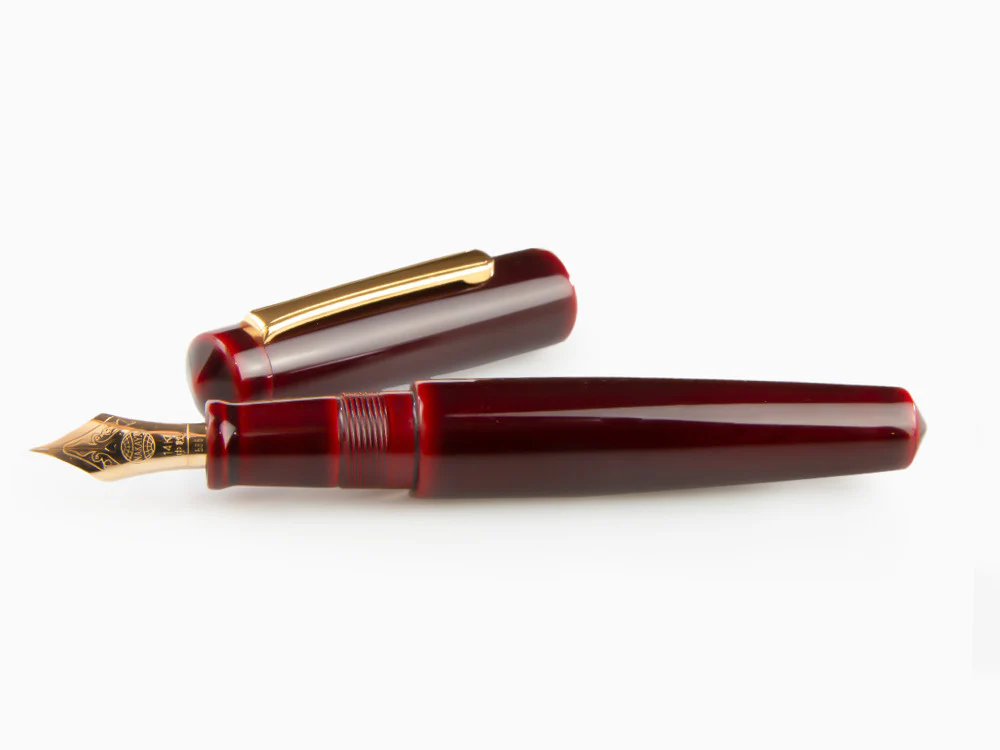 Nakaya Writer Piccolo Fountain Pen, Aka Tamenuri, Urushi lacquer - Image 7