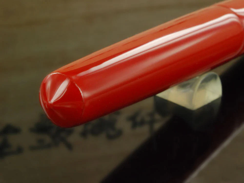 Nakaya Writer Piccolo Shu Fountain Pen, Ebonite Urushi lacquer - Image 3