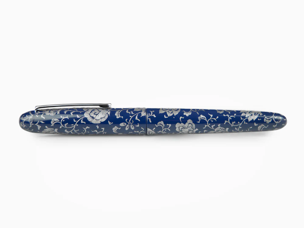 Nakaya Writer Portable Chingin Fountain Pen, Ebonite and Urushi lacquer - Image 9