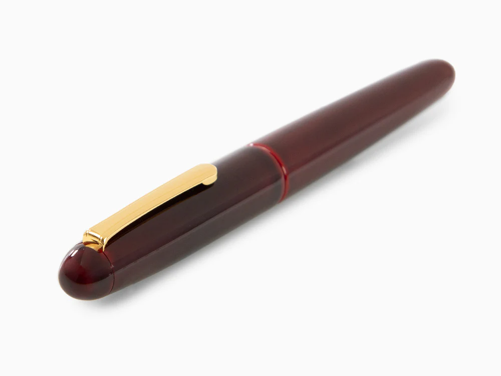 Nakaya Writer Portable Fountain Pen, Aka Tamenuri, Ebonite - Image 6