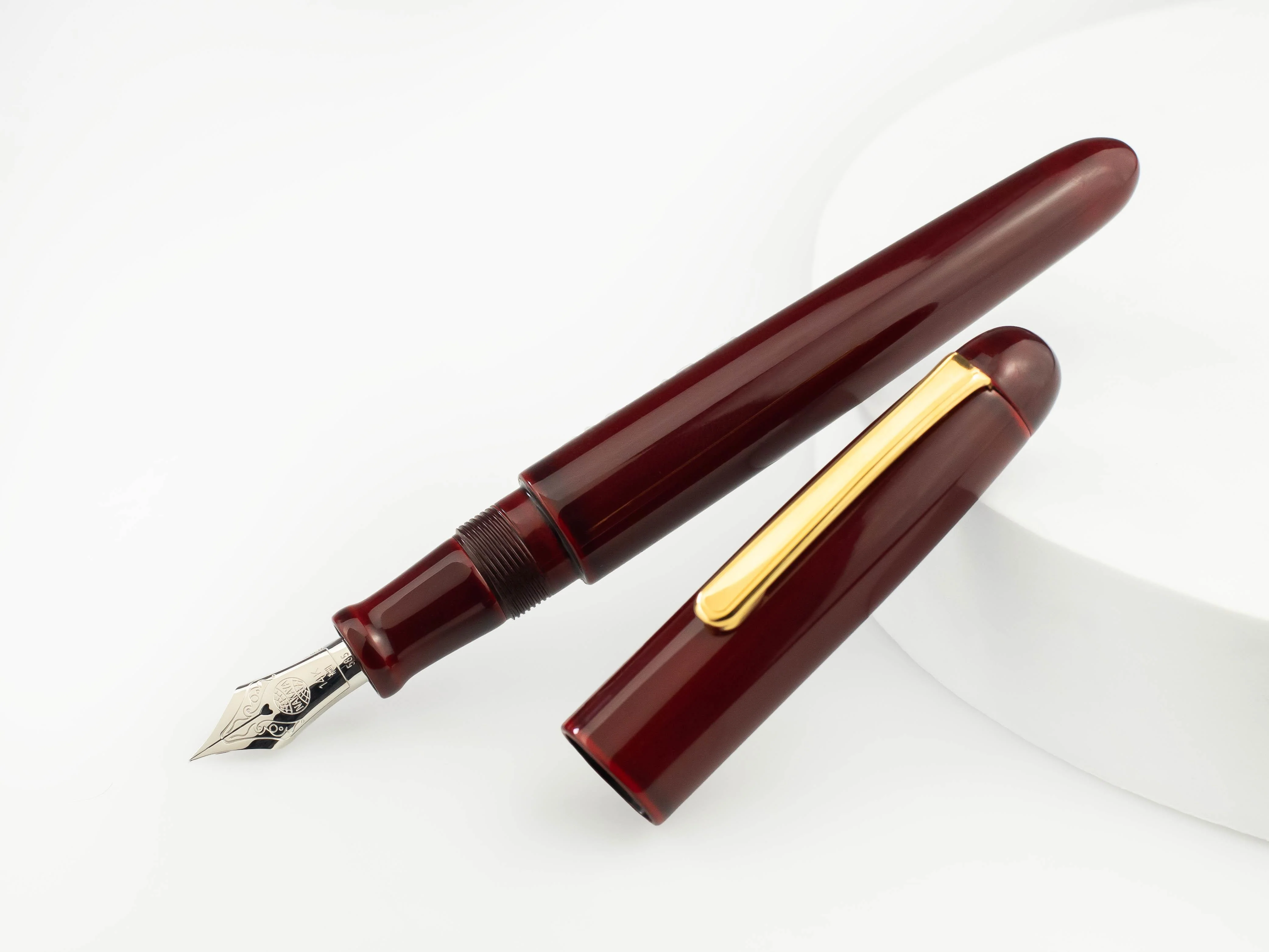 Nakaya Writer Portable Fountain Pen Aka-Tamenuri, Urushi lacquer - Image 4