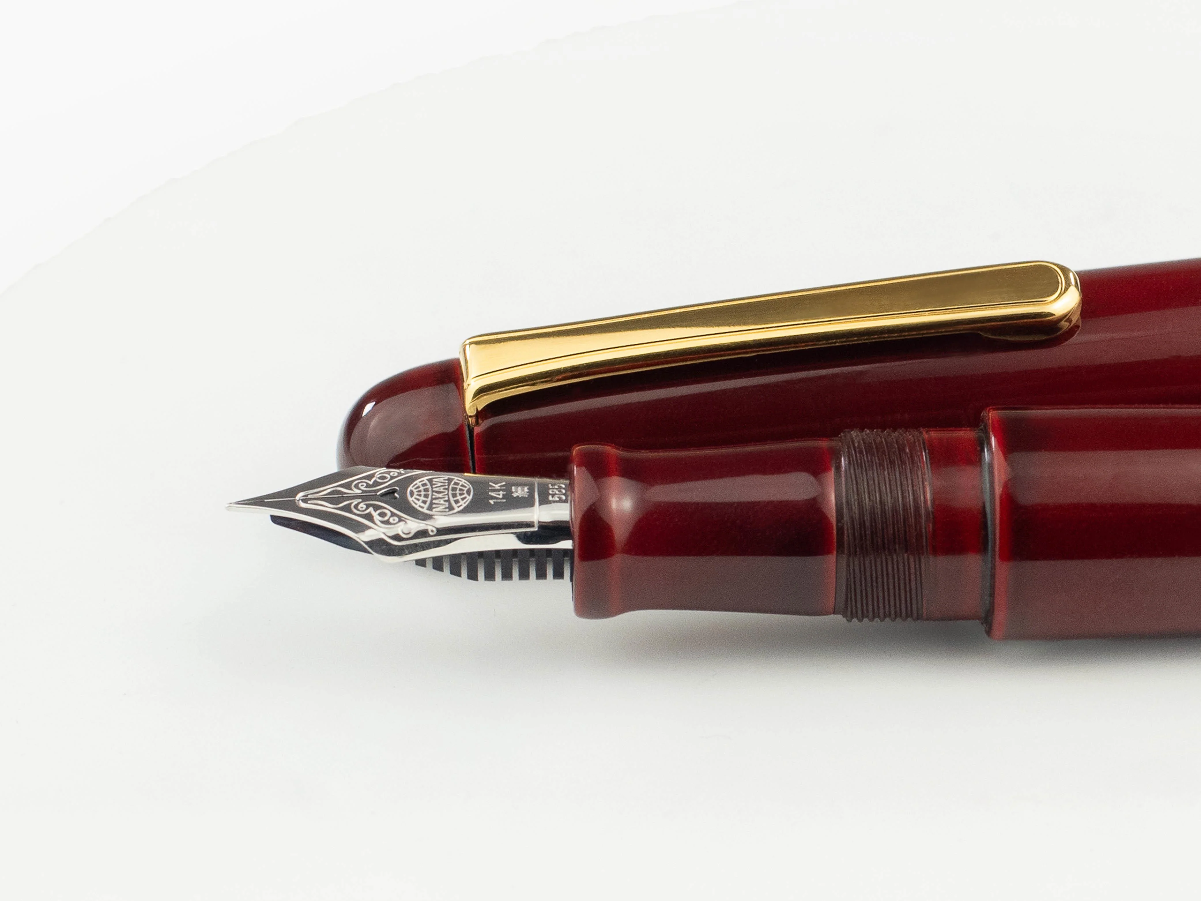 Nakaya Writer Portable Fountain Pen Aka-Tamenuri, Urushi lacquer - Image 5