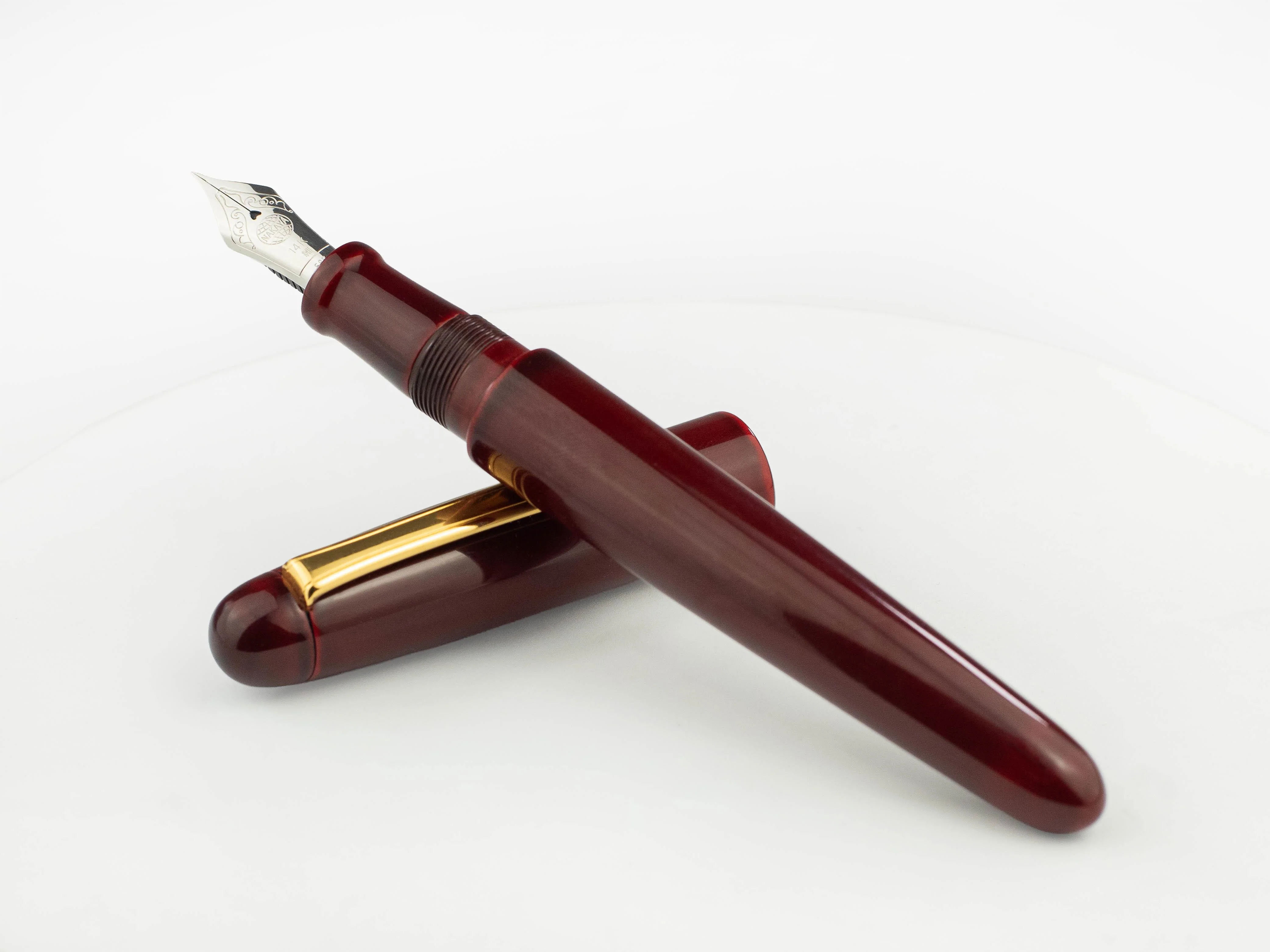 Nakaya Writer Portable Fountain Pen Aka-Tamenuri, Urushi lacquer - Image 8