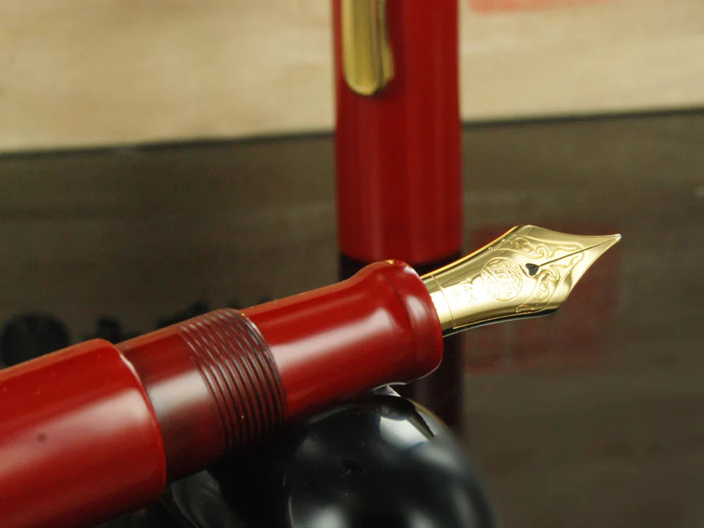 Nakaya Writer Portable Fountain Pen Shu-nurippanashi, Urushi lacquer - Image 4