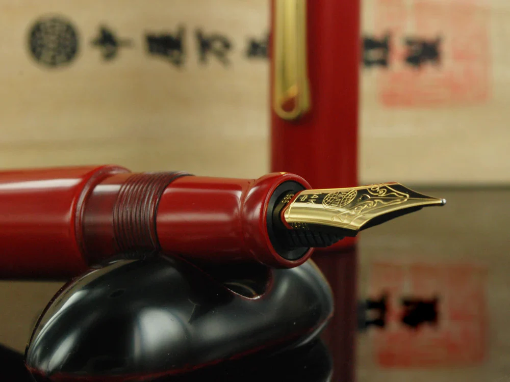 Nakaya Writer Portable Fountain Pen Shu-nurippanashi, Urushi lacquer - Image 5