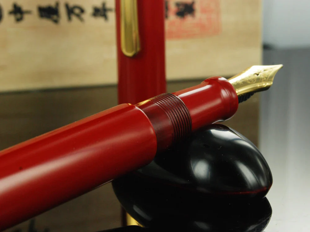 Nakaya Writer Portable Fountain Pen Shu-nurippanashi, Urushi lacquer - Image 6