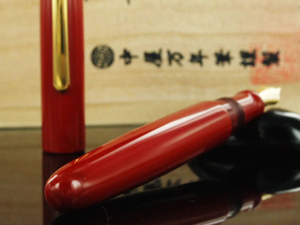 Nakaya Writer Portable Fountain Pen Shu-nurippanashi, Urushi lacquer - Image 8
