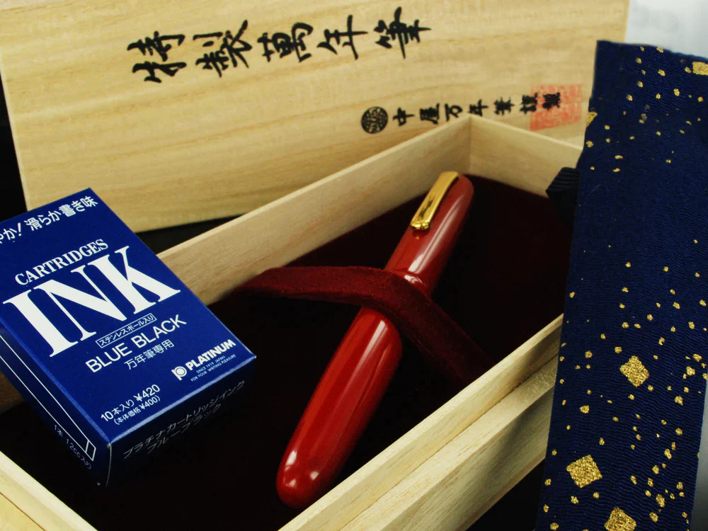Nakaya Writer Portable Fountain Pen Shu-nurippanashi, Urushi lacquer - Image 9