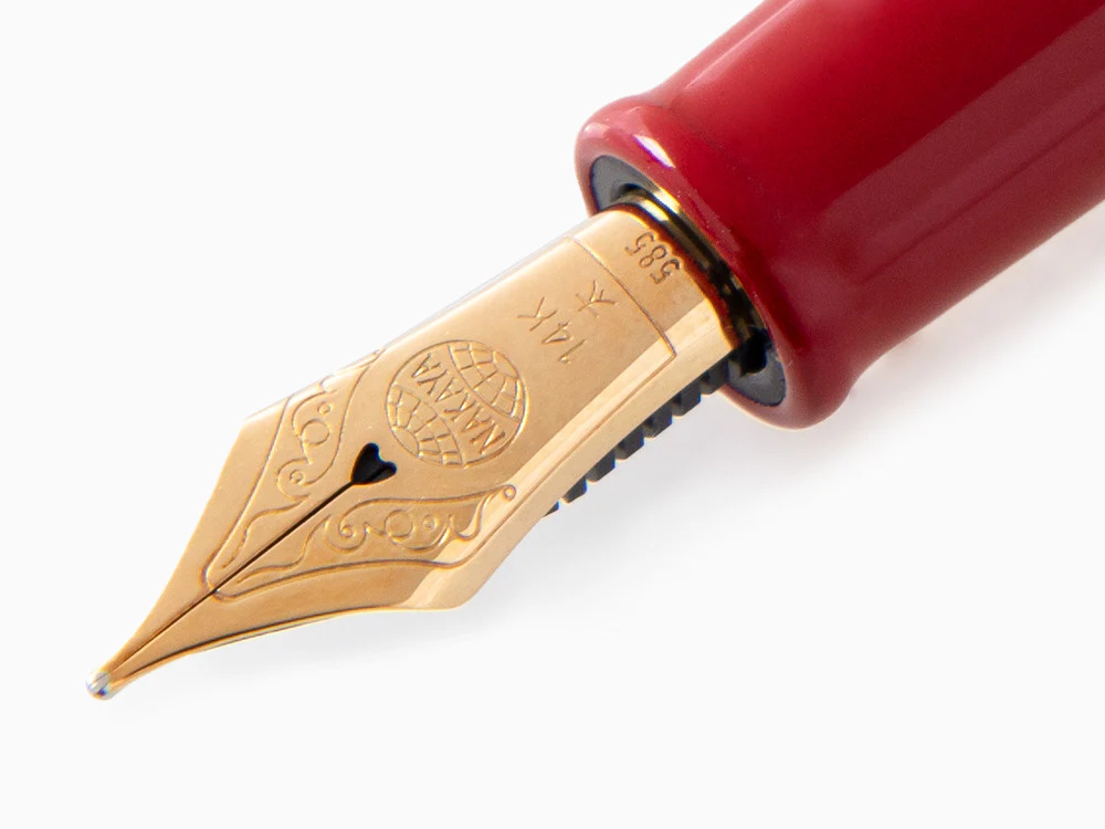 Nakaya Writer Portable Shu Fountain Pen, Ebonite, Gold - Image 5