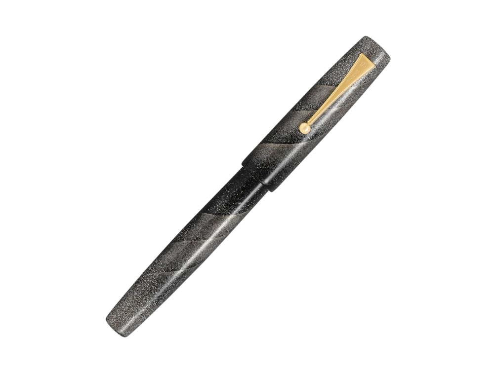 Namiki Aya Hayate Gale Fountain Pen, Black, Silver Powder, AYA-HAYATE - Image 3