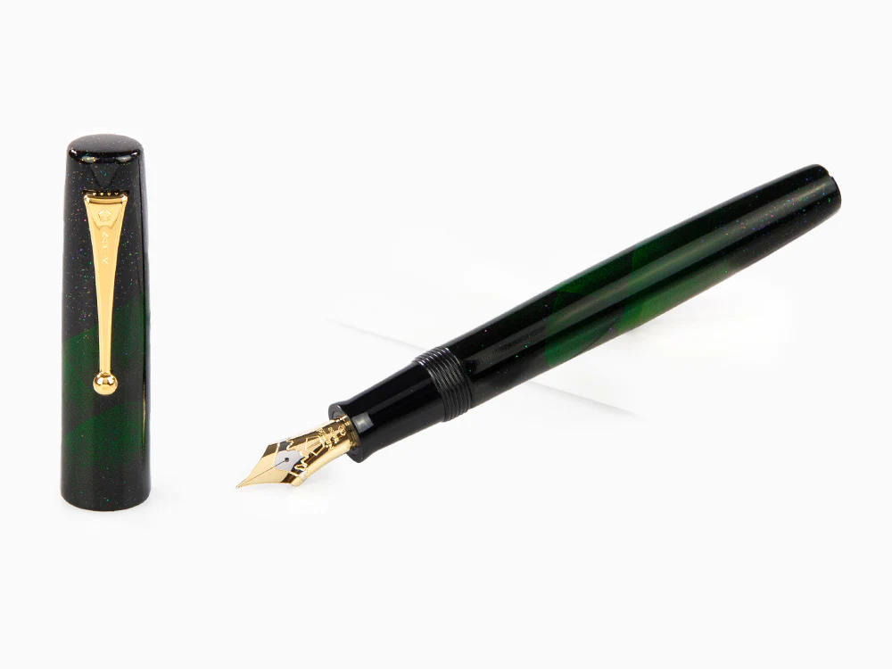 Namiki Aya Tokiwa Evergreen Fountain Pen, Gold Powder, AYA-TOKIWA - Image 2