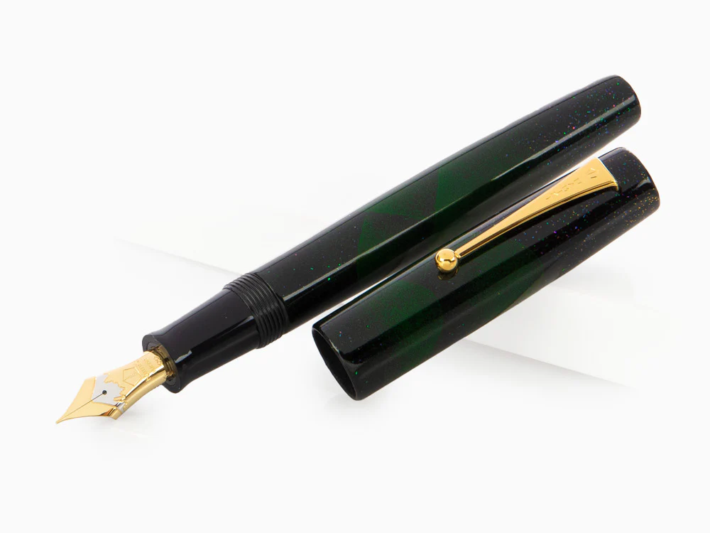 Namiki Aya Tokiwa Evergreen Fountain Pen, Gold Powder, AYA-TOKIWA - Image 4