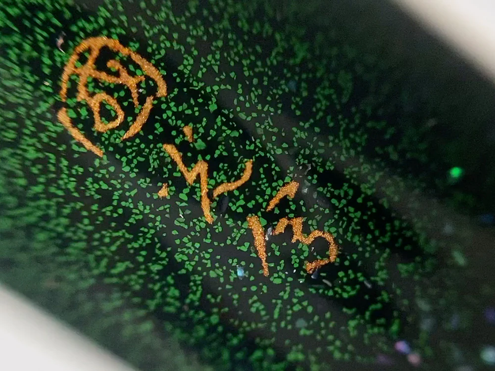 Namiki Aya Tokiwa Evergreen Fountain Pen, Gold Powder, AYA-TOKIWA - Image 7