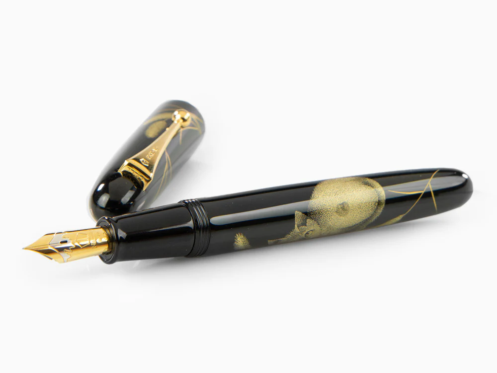 Namiki Chinkin Cat Fountain Pen, Urushi, FNKC-30-MNEK - Image 7