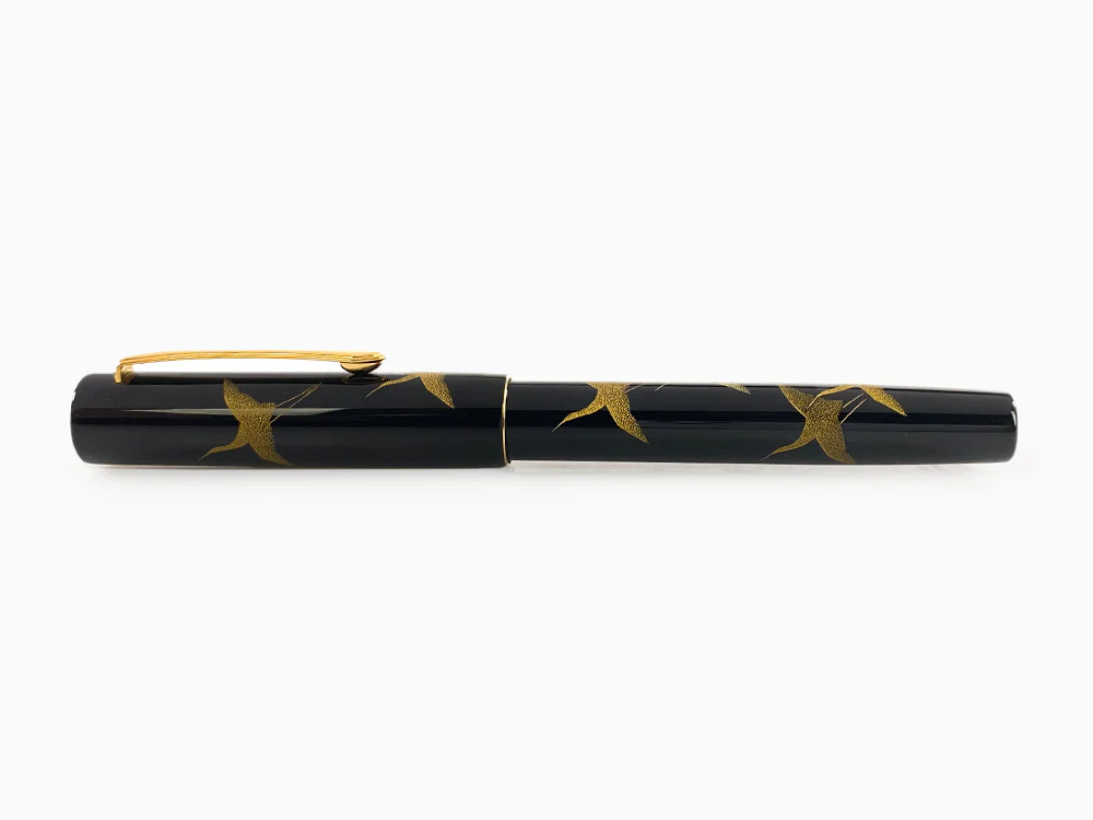 Namiki Chinkin Crane Fountain Pen, Urushi lacquer, FNVC-10M-T - Image 9