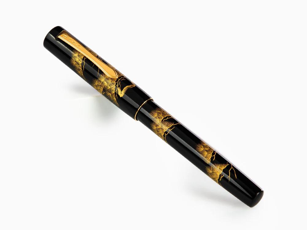 Namiki Chinkin Pine Tree Fountain Pen, Maki-e, Gold trim, FNVC-10M-MT - Image 3