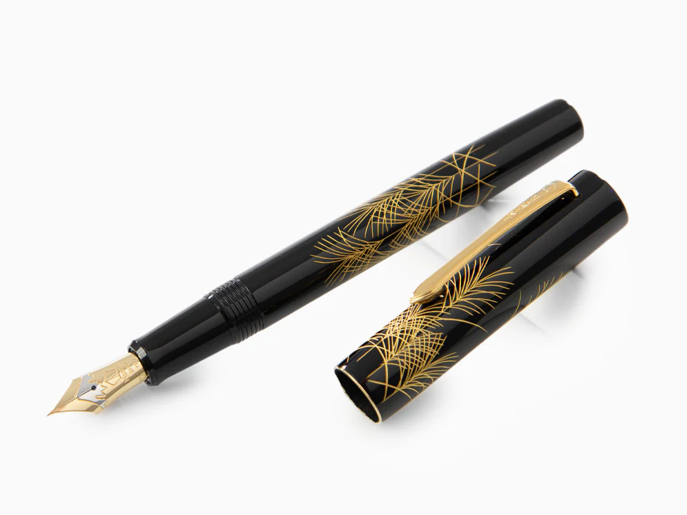 Namiki Chinkin Silver Grass (Susuki) Fountain Pen, Maki-e, FNVC-10M-SU - Image 4