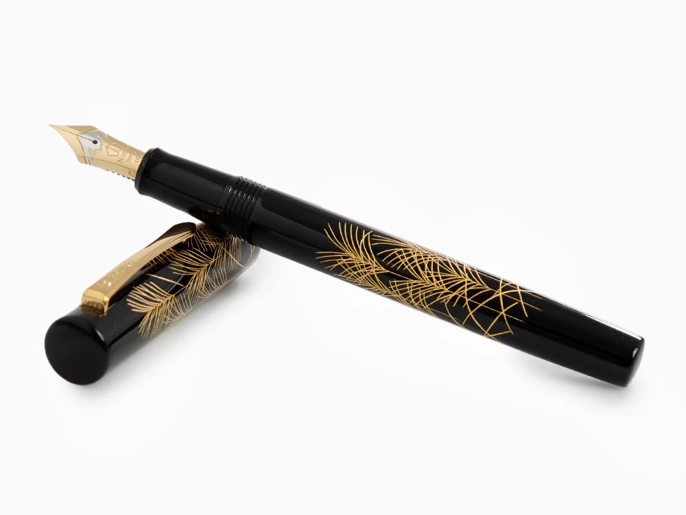 Namiki Chinkin Silver Grass (Susuki) Fountain Pen, Maki-e, FNVC-10M-SU - Image 7