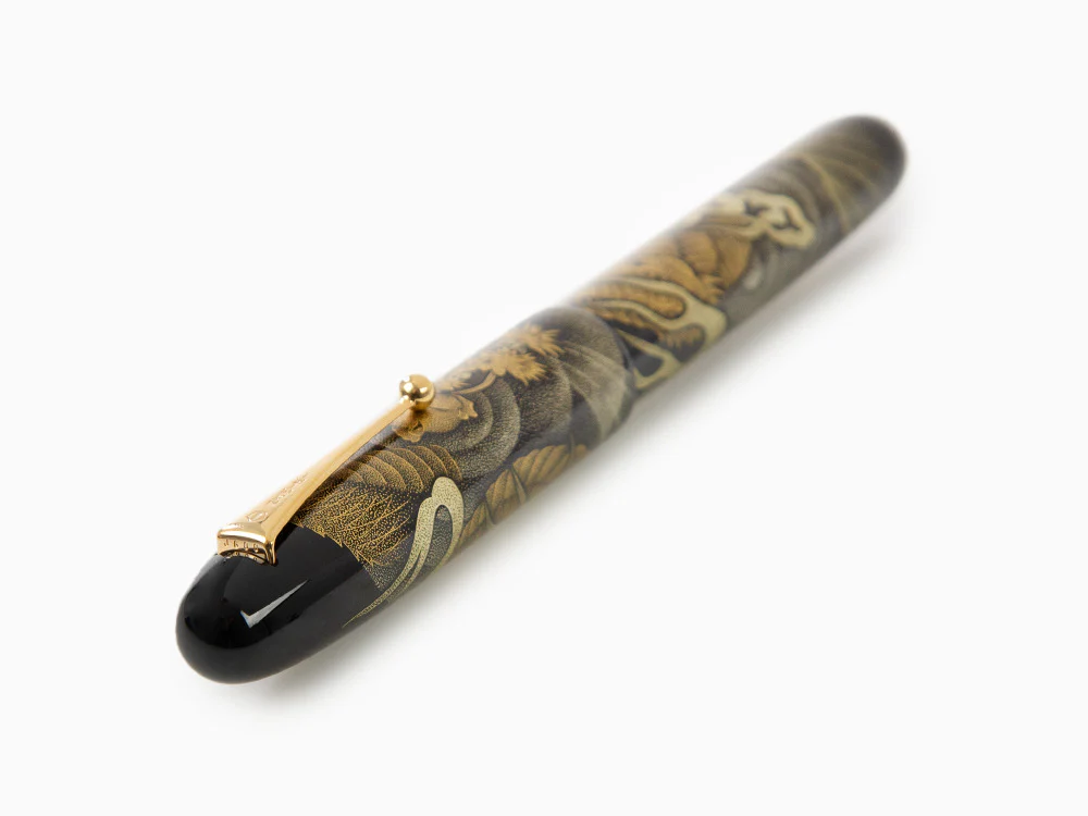 Namiki Emperor Chinkin Dragon Fountain Pen, Maki-e, Black - Image 6